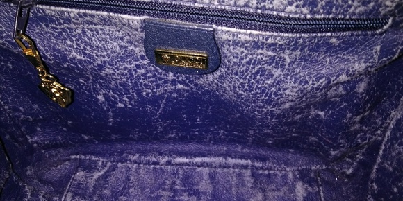 VTG Gucci Monogram Purse Blue - Picture 5 of 8